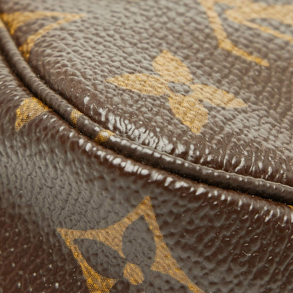 LOUIS VUITTON Brown Monogram Leather Pochette Pouch - Picture 6 of 11
